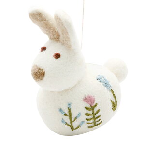 OC Ah Vt Gry & Sif r VbeBO oj[ t[ GuC_[ I[ig i4Fj Sitting Bunny w Flower Embroidery tFg nhCh   hJ  ~j`A 