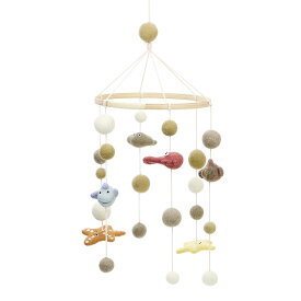 グライ アンド シフ Gry & Sif 羊毛 モビール シー アニマルズ （ミックスカラー） 17913 Mobile Sea Animals フェルト ハンドメイド 手作り 海 クジラ 魚 ヒトデ さかな フィッシュ インテリア雑貨 かわいい 北欧 プレゼント ギフト対応 【送料無料(一部地域を除く)】