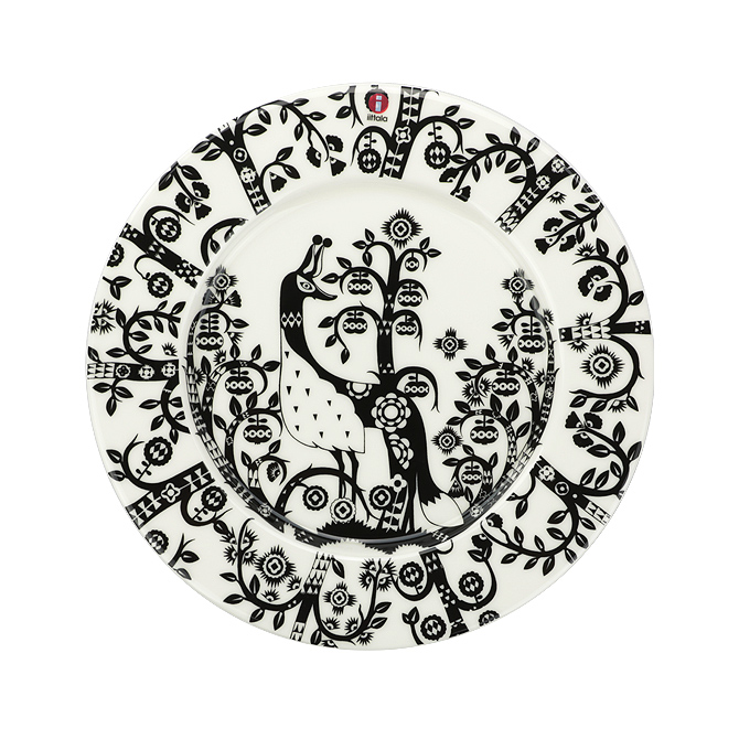 イッタラ Iittala タイカ プレート （ブラック） 22cm 1012496 Taika Plate black  絵皿 食器 お皿 陶器 装飾品 キッチン雑貨 おしゃれ かわいい 北欧 プレゼント 雑貨 ギフト対応