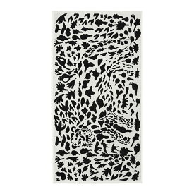 イッタラ Iittala チーター バスタオル （ブラック） 70x140cm 1061273 Oiva Toikka Collection Bath towel Cheetah オイバ・トイッカコレクション 白 ホワイト 黒 タオル おしゃれ かわいい 北欧 プレゼント 雑貨 ギフト対応