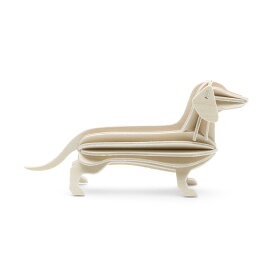 ロヴィ lovi ダックスフンド 12cm （ナチュラル） DACHSHUND NATURAL 犬 イヌ いぬ グリーディングカード 組み立て 3D オーナメント クラフト フィンランド 白樺 置物 インテリア 雑貨 年賀状 おしゃれ かわいい 【メール便なら送料無料】