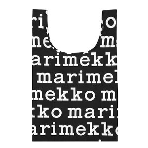 マリメッコ marimekko マリロゴ スマートバッグ (ブラック×ホワイト) SMARTBAG MARILOGO ECOBAG エコバッグ マリメッコロゴ 048854 910