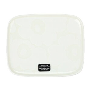 マリメッコ marimekko ウニッコ プレート 15x12cm (ホワイト) 073073 100 Oiva Unikko plate 小皿 白 食器 トレイ お皿 花柄 フラワー 北欧 プレゼント キッチン雑貨 ギフト対応