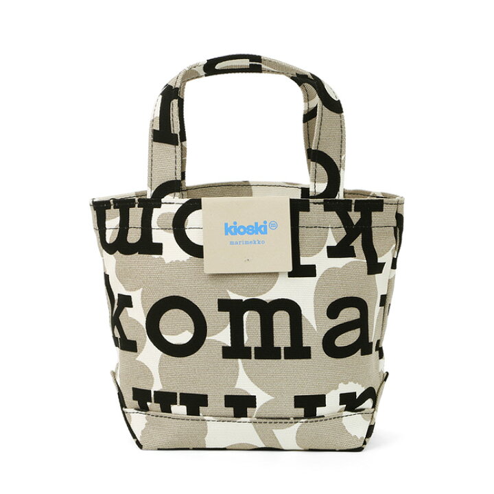新品 marimekko Ahkera ウニッコ ロゴトートバッグ ベージュ 楽天市場 