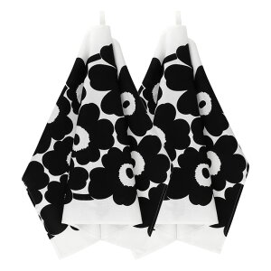 }bR marimekko EjbR eB[^I 47x70cm 2Zbg iubN×zCgj 070683 190 Unikko tea towel Lb`^I Lb`G ԕ t[k v[g    킢 