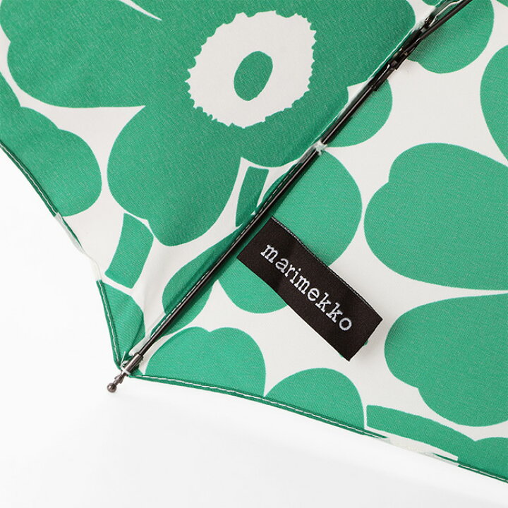 楽天市場 マリメッコ Marimekko ウニッコ マニュアル開閉 折りたたみ傘 グリーン オフホワイト Unikko Umbrella 160 アンブレラ 花柄 フラワー 雨傘 カサ 軽量 緑 レディース 北欧 おしゃれ かわいい ギフト プレゼント 送料無料 一部地域除く