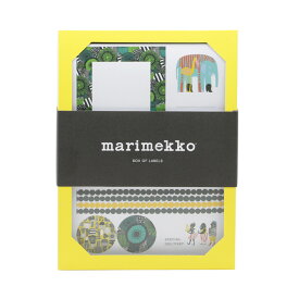 マリメッコ marimekko ボックス ラベルシール 30枚入り（10柄・各3枚）BOX OF LABELS 9781452138763 ラベルセット メッセージカード カード 手紙 北欧 プレゼント 雑貨 おしゃれ かわいい ギフト対応