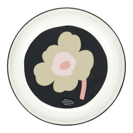 マリメッコ marimekko ウニッコ 深皿 プレート 20.5cm （オフホワイト×チャコール×サンド×ピンク） 075268 75268 198 Oiva Unikko Deep Plate 食器 お皿 電子レンジ対応 食洗器対応 北欧 キッチン雑貨 【ギフト包装不可】 【送料無料(一部地域を除く)】