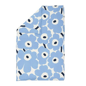 �y2026�t�� �V�� �z �}�����b�R marimekko �E�j�b�R �W���[�W�[ �|���z�c�J�o�[ �V���O���T�C�Y 150x210 �i�I�t�z���C�g×���C�g�u���[×�l�C�r�[�j 075297 75297 155 �x�b�h���l�� UNIKKO Jersey Duvet Cover ��