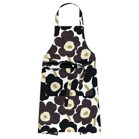 マリメッコ marimekko ピエニウニッコ エプロン （ホワイト×ダークグレー×ベージュ） 075550 75550 819 Pieni Unikko Apron 花柄 ウニッコ キッチン雑貨 料理 北欧 プレゼント レディース 前掛け おしゃれ 母の日 ギフト対応 【送料無料（一部地域除く）】