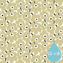 マリメッコ marimekko 撥水加工 アクリルコーティングコットン 生地 ピエニウニッコ （ナチュラルホワイト×ベージュ×ダークブルー） 10cm単位カット販売 069261 185 Cotton fabric Pieni Unikko Coated マリメッコ生地 布 DIY 手芸 北欧 テーブルクロス おしゃれ かわいい