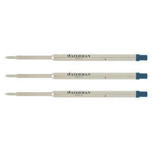 �E�H�[�^�[�}�� WATERMAN �{�[���y���֐c 3�{�Z�b�g ���t�B�� �}�L�V�} F M 0.8 �i�u���b�N�E�u���[�j BP REFILL BLACK BLUE �ւ��c �X�e�[�V���i���[ �M�L�� ���[�� �y���[���ւȂ瑗�������z