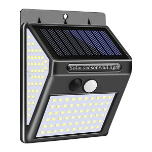 140LED ソーラーライト ウォールライト 人感 センサーライト PIRモーションセンサー 夜間自動点灯 IP65防水 太陽光充電 屋外 玄関灯 壁 ◇ALW-AXW-W02140【メール便】 | ライト 人感センサー 玄関 自