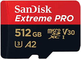 SanDisk マイクロSD 512GB サンディスク Extreme PRO microSDXC A2 SDSQXCZ-512G 海外パッケージ品