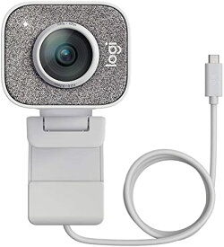 ロジクール Webカメラ C980OW フルHD 1080P 60FPS ストリーミング ウェブカム AI オートフォーカス 自動露出補正 自動ブレ補正 StreamCam オフホワイト USB-C接続 ウェブカメラ 国内正規品 2年間メーカー保証