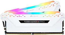 CORSAIR DDR4-2666MHz デスクトップPC用 メモリモジュール VENGEANCE RGB PRO シリーズ 16GB 8GB*2枚 CMW16GX4M2A2666C16W