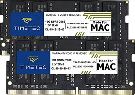 Timetec Hynix IC 32GB(2x16GB) DDR4 2666MHz PC4-21300/PC4-21333 Mac用 Apple 専用増設メモリ (32GB(2x16GB))