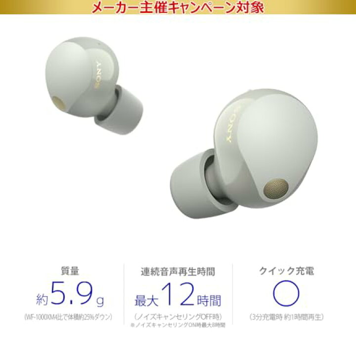 楽天市場】ソニー ワイヤレスノイズキャンセリングイヤホン WF-1000XM5 