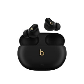 Beats Studio Buds + , ワイヤレスノイズキャンセリングイヤフォン - AppleデバイスとAndroidデバイスで互換性が向上、内蔵マイク、耐汗仕様 Bluetoothイヤフォン、空間オーディオ (ブラック/ゴールド) MQLH3PA/A
