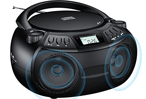 2022年革新版 CDラジオ Bluetooth5.1 CDプレーヤー ポータブル Gueray