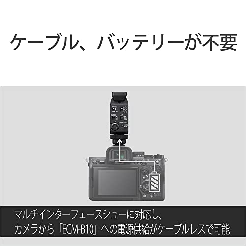 本物 ソニー SONY ショットガンマイクロホン ECM-B10 ブラック カメラ