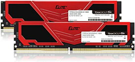Team DDR4 2666Mhz PC4-21300 16GBx2枚 32GBkit デスクトップ用メモリ Elite Plus シリーズ