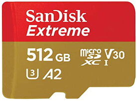 SanDisk 512GB microSDXCカード EXTREME ( 最大 読込160MB/s 書込90MB/s ) SDアダプター付 SDSQXA1-512G-GN6MA 海外パッケージ