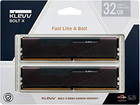 KLEVV デスクトップPC用ゲーミング メモリ PC4-25600 DDR4 3200 16GB x 2枚 288pin BOLTX シリーズ SK hynix製 メモリチップ採用 KD4AGU880-32A160U