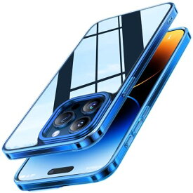 TORRAS iPhone 15 Pro Max 用 ケース 強化ガラス カメラスタンド 黄変防止 9H硬度 米軍規格 SGS耐衝撃 薄型 ストラップホール付き レンズ保護 6.7インチ