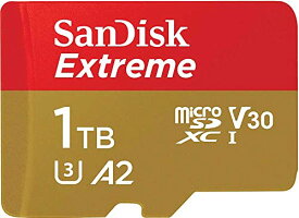 サンディスク 正規品 microSD 1TB UHS-I U3 V30 書込最大130MB/s Full HD 4K SanDisk Extreme SDSQXAV-1T00-GH3MA 新パッケージ