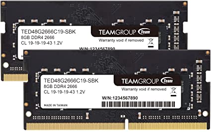 Team ノートPC用 SO-DIMM DDR4 2666MHz PC4-21300 8GBx2枚組 16GBkit 無期限保証