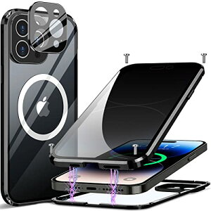 iPhone 14 Pro p P[X 360°Sʕی `h~+lWŒ莮 [9HKX] [̌^Yی]MagSafeΉ vCoVی Cz A~op[ }Olbg CX[dΉ 