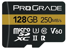 ProGrade Digital (プログレードデジタル) microSDXC UHS-II V60 GOLD 250R メモリーカード 正規輸入品 (128GB)