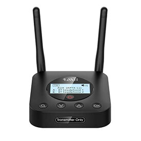 1Mii Bluetooth トランスミッター テレビ ブルートゥース 送信機 5.0 光デジタル RCA 同軸 AUX 接続 aptx LL 低遅延 HD 2台同時 長距離 オーディオ 送信 TV/PC/プロジェクター/ワイヤレスヘッドホン/スピーカ