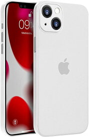 iPhone 13対応ケース memumi® 全面保護カバー 指紋防止 傷付き防止 6.1インチ 人気ケース カバー (マットホワイト(半透明)