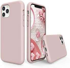SURPHY iPhone 11 Pro ケース 5.8 カバー ソフト ワイヤレス充電対応 衝撃吸収 シリコン 落下防止 防指紋 軽量 (ピンク)