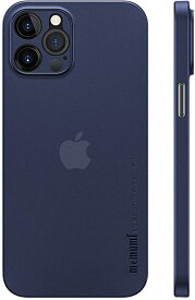 iPhone 12 Pro対応ケース 0.3mm 超薄型 memumi® 全面保護カバー 指紋防止 傷付き防止 6.1インチ 人気ケース カバー (Blue)