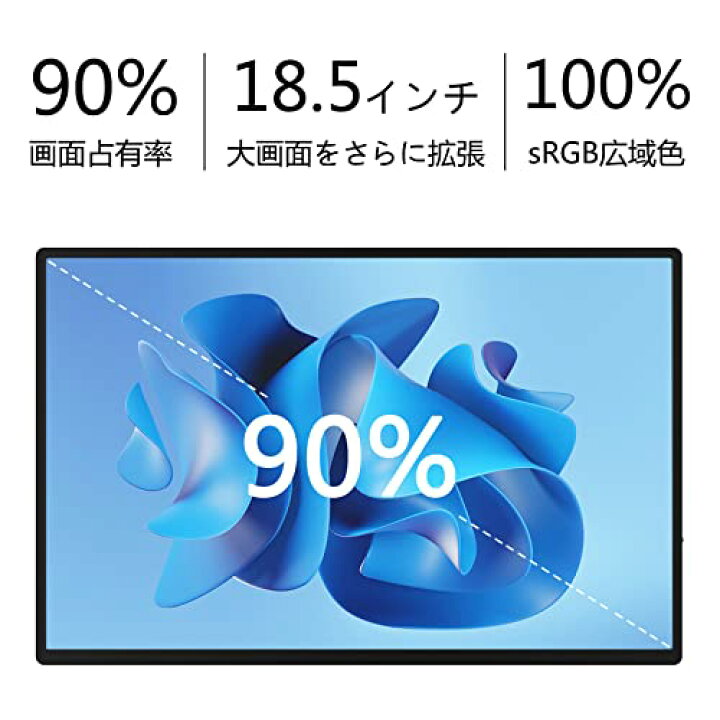 楽天市場】Acouto 18.5インチ モバイルモニター 疲れ目軽減/青色光源を 