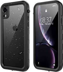 iPhone XR �p �P�[�X �h���P�[�X �ϏՌ� �Ռ��z�� �h�o �h�� �ČRMIL�K�i 360°�ی� �N���A �t���O���ȒP �ی�^�b�`�p�l���X�N���[���t�� �X�g���b�v�t�� ���C�����X�[�d�Ή� ����֗� �S�ʕی�