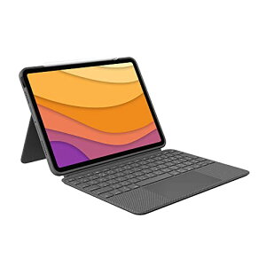 WN[ Logicool iPad Air 10.9C` 5 4 Ή gbNpbht L[{[ȟ^P[X Combo Touch iK1095GRAr {L[{[h X}[gRlN^ L[{[hE\ IbNXt