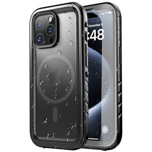 iPhone 15 Pro p hP[X IP68 h }Olbg MagSafeΉ h ho ϏՌ 360° Sʕی QI[d tFCXID FؑΉ  Yی Xgbvt J̓ C 6.1h (ub