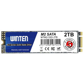 WINTEN SSD 2TB M.2 2280 SATA 5年保証 日本企業ウィンテンが販売 3D NANDフラッシュ搭載 説明書 保証書付き エラー訂正機能 省電力 衝撃に強い 内蔵型SSD WTM2-SSD-2TB 6086