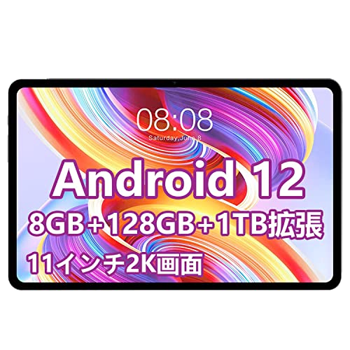 新しい タブレット 11インチ Android12 TECLAST T50、8GB LPDDR4+128GB