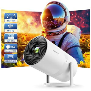 vWFN^[ 13000LM V䓊e 1080P WIFI6 `␳ 4KΉ Android 11 210° ] Bluetooth5.3 ^ z[vWFN^[ X^ȟ^ HiFiXs[J[ Ze 50%Y[ IOS/Android/p