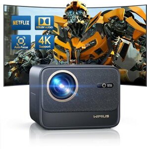 プロジェクター 高輝度780ANSI Android TV11.0 Netflix公式・完全密閉防塵 ドルビーサウンド 4K対応 5GWiFi Bluetooth5.3 自動フォーカス/自動台形補正/密閉型光学防塵/家庭用・ビジネス両用 天井吊り/三脚