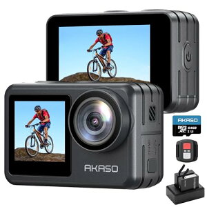 ANVJ 4K 20MP 64GBJ[ht IPX7{@h 40Mh(hP[Xt) ZԂ␳ AKASO Brave 7 LE