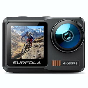SurfolaANVJ 4K 60FPS J {@hJ10M WiFi u␳ EFAuJ O}CNt fAJ[XN[ANVJ 2 x 1350mAh obe[я[