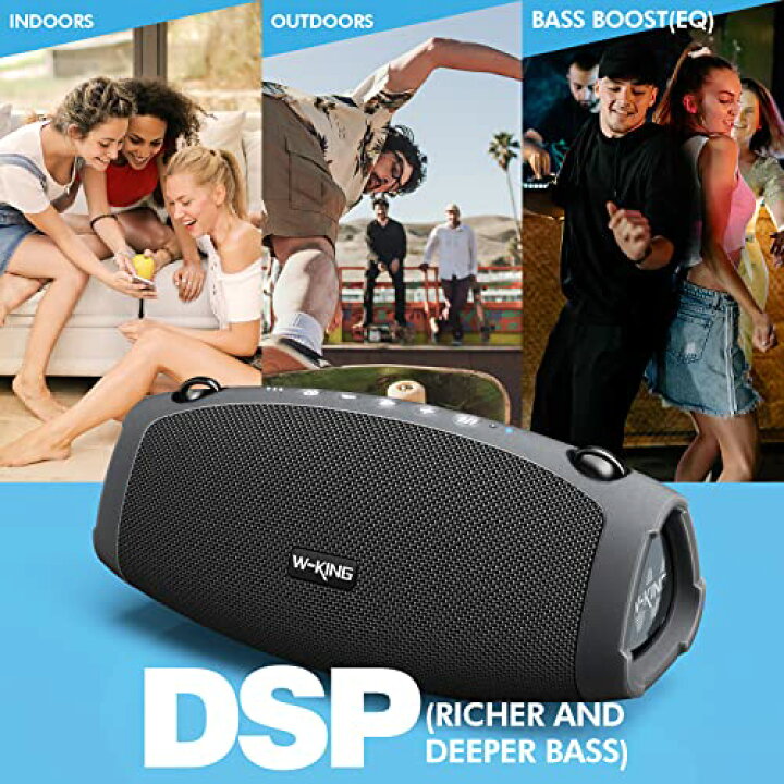 楽天市場】Bluetoothスピーカー 重低音 IPX6防水ポータブルワイヤレス 