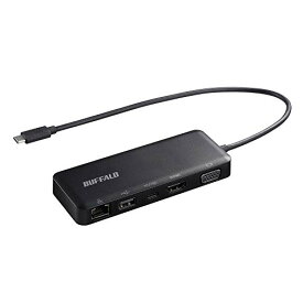 バッファロー BUFFALO USB Type-C接続 5-in-1 ドッキングステーション LUD-U3-CGD/N PowerDelivery 有線LAN HDMI VGA USB 3.2(Gen 1)対応ポート Macbook/Surface メーカー動作確認済み