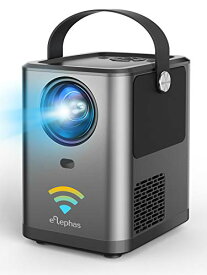 ELEPHAS WiFi プロジェクター 4800lm 1920 1080最大解像度 スマホと直接接続 変換ケーブル不要 Bluetoothスピーカー機能 スマホ/パソコン/TV Stick/PS4/Switchゲーム機/DVDプレヤーなど接続可